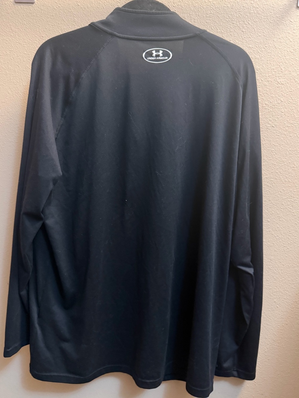 UNDER ARMOUR Men’s Black Light Weight Quarter Zip Pullover Size XXL Athletic - Picture 6 of 14